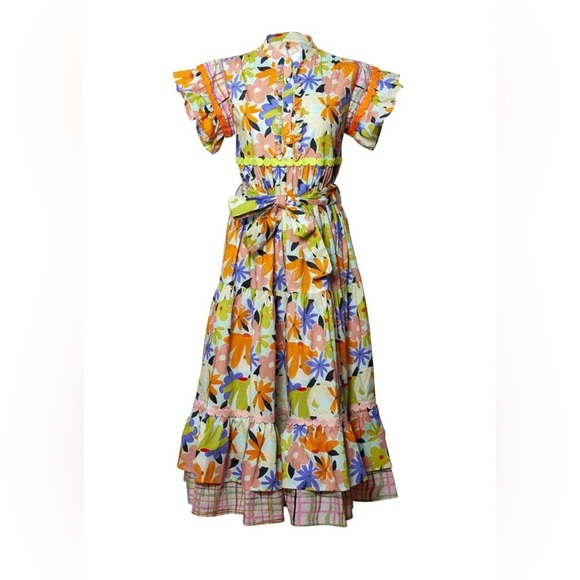 Celia B Floral Seren Midi Dress Womens XS NWT - Picture 6 of 14